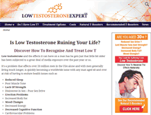 Tablet Screenshot of lowtestosteroneexpert.com